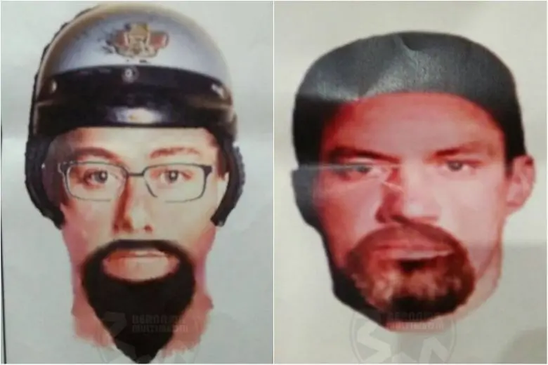Foto dua tersangka pembunuh ilmuwan Palestina Dr Fadi Al Batsh di Malaysia (Supplied via Bernama)