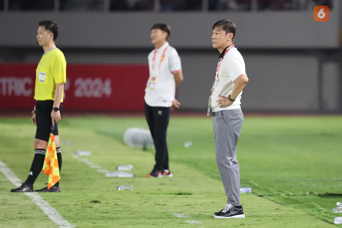 Pelatih Timnas Indonesia Shi Tae-yong di Piala AFF 2024