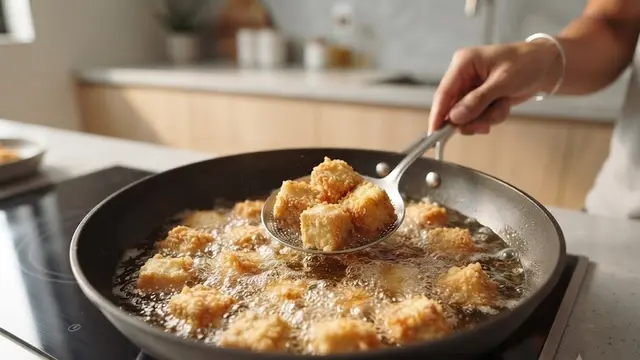 Tahapan Membuat Tahu Crispy Tanpa Tepung Instan (AI Generated)