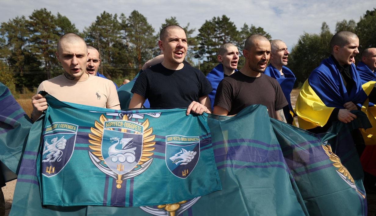 Pertukaran tawanan perang pada hari Jumat (13/9/2024) merupakan yang kedua sejak Ukraina memulai serangan lintas batas ke wilayah Kursk Rusia pada awal Agustus. (Anatolii STEPANOV/AFP)