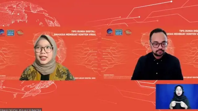 Kemenkominfo bersama siberkreasi menyelenggarakan webinar dengan tema “Tips Dunia Digital: Rahasia Membuat Konten Viral” (Istimewa)