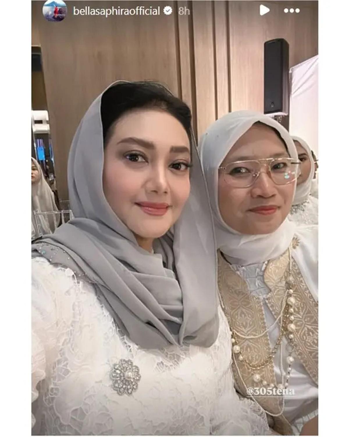 6 Potret Bella Saphira, Diah Permatasari dan Marini Zumarnis di Acara Pengajian, Tampil Memukau
