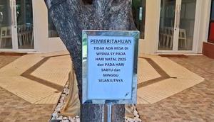 Viral pembatalan pelaksanaan misa Natal di Wisma Sahabat Yesus, Pondok Cina, Depok. (Istimewa)