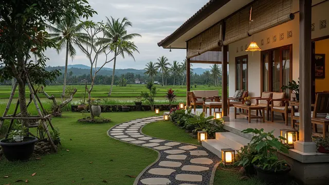 Inspirasi Teras Rumah Nuansa Pedesaan Modern