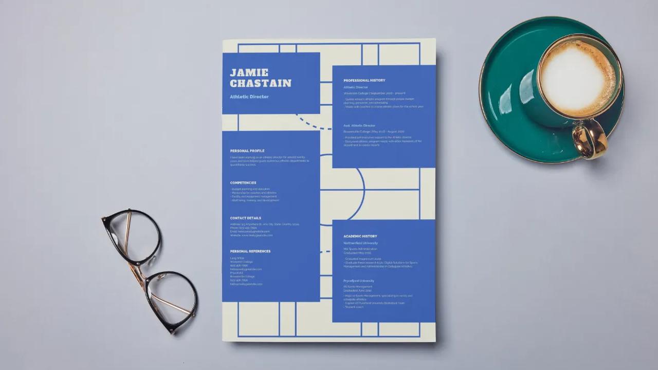 4. Contoh CV Modern dan Kreatif dalam Bahasa Inggris