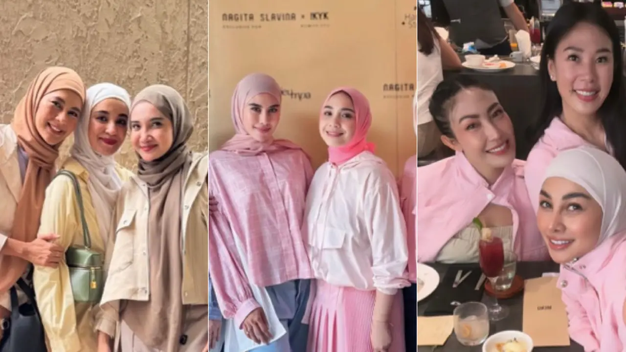 Geng Cendol Kenakan Padu Padan Koleksi Pakaian Terbaru dari Nagita Slavina