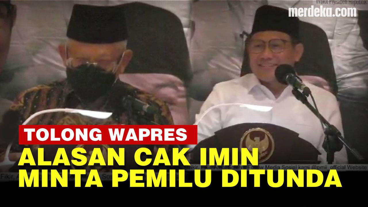 VIDEO: Cak Imin Usul Pemilu Ditunda Demi Menolong Kiai Ma'ruf Amin