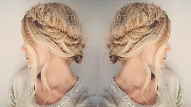 Ilustrasi Kepang Fishtail Braid