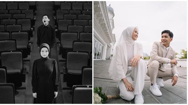 6 Potret Prewedding Pasangan Artis Bertema Monokrom, Simpel dan Elegan