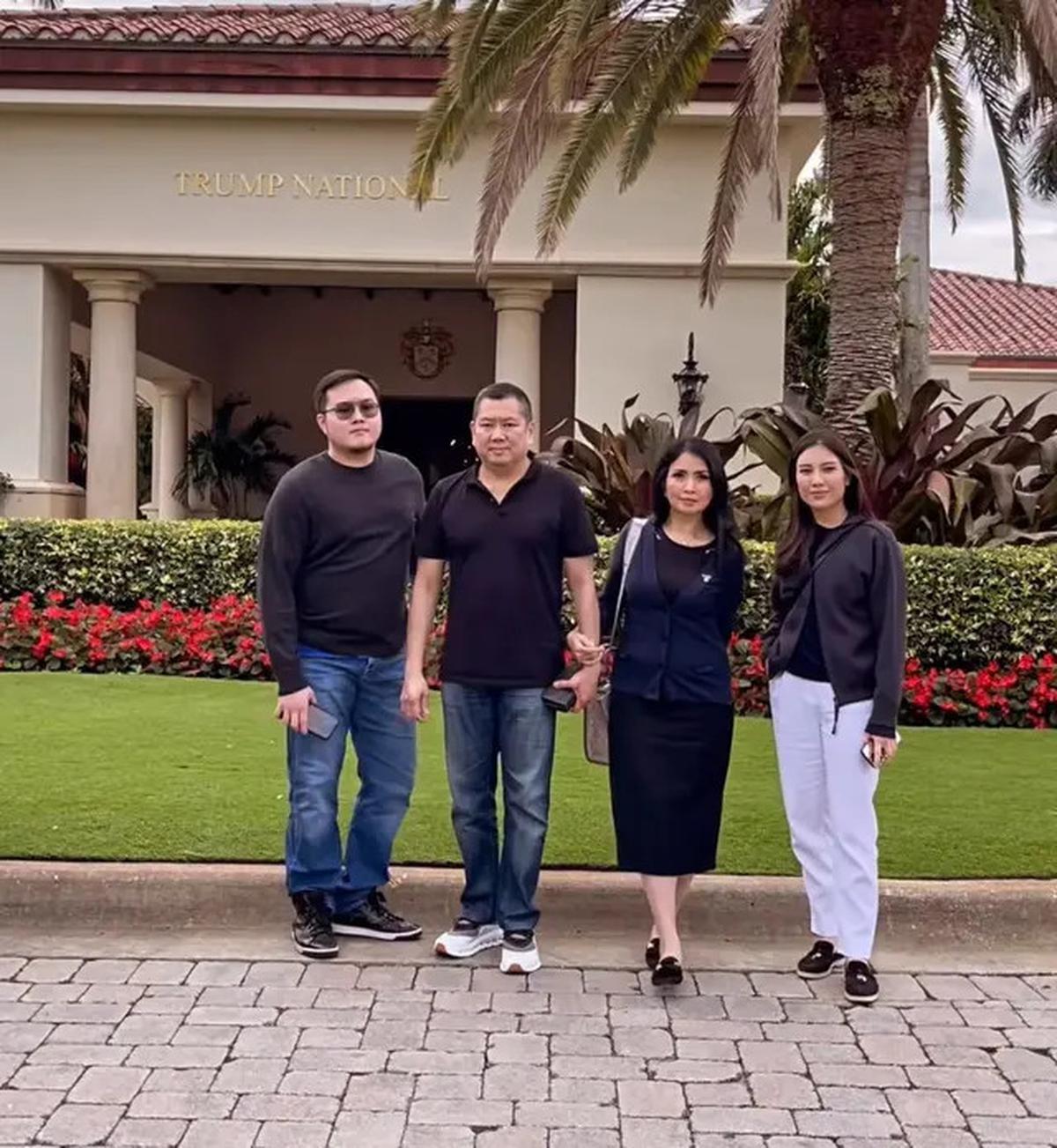 6 Potret Tampilan Angela Tanoesoedibjo Bertemu Donald Trump Sebelum Pelantikan Presiden Amerika, Dibalut Kebaya Modern Putih