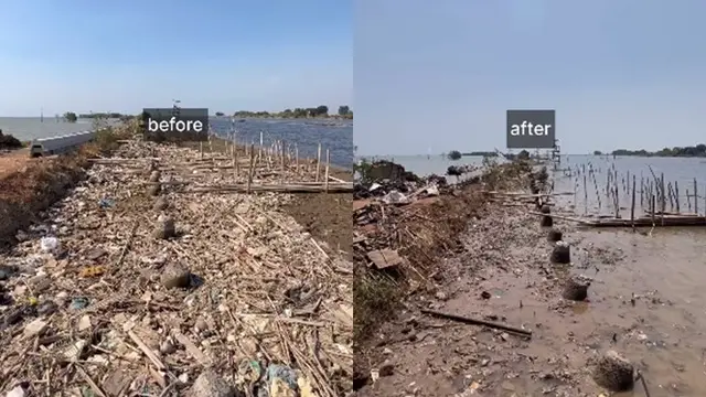 Sampah 12,6 Ton Terjaring dalam Aksi Bersih-Bersih Pandawara di Kampung Nelayan Tambakrejo Semarang