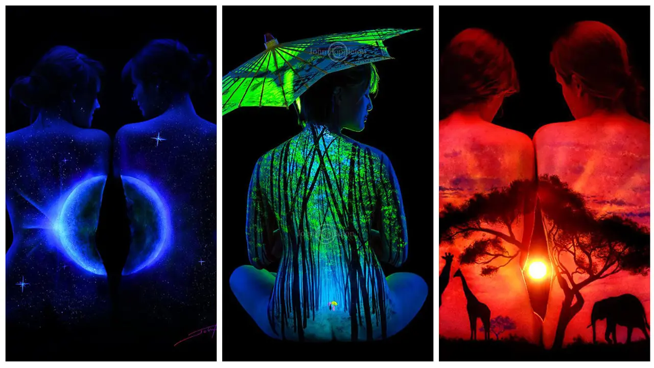 Seni Lukis Tubuh 'Glow in the Dark'