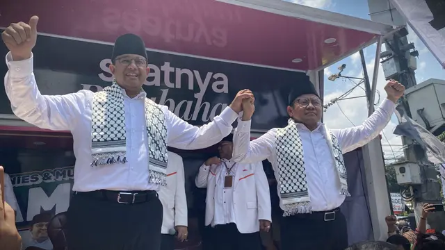 Pasangan bakal calon presiden dan wakil presiden Koalisi Perubahan, Anies Baswedan dan Muhaimin Iskandar atau Cak Imin (AMIN)