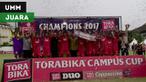 Berita video Universitas Muhammadiyah Malang menjadi juara di Torabika Campus Cup 2017 regional Malang setelah mengalahkan tuan rumah Universitas Negeri Malang 2-0 pada partai final di Stadion Cakrawala, Rabu (2/11/2017).