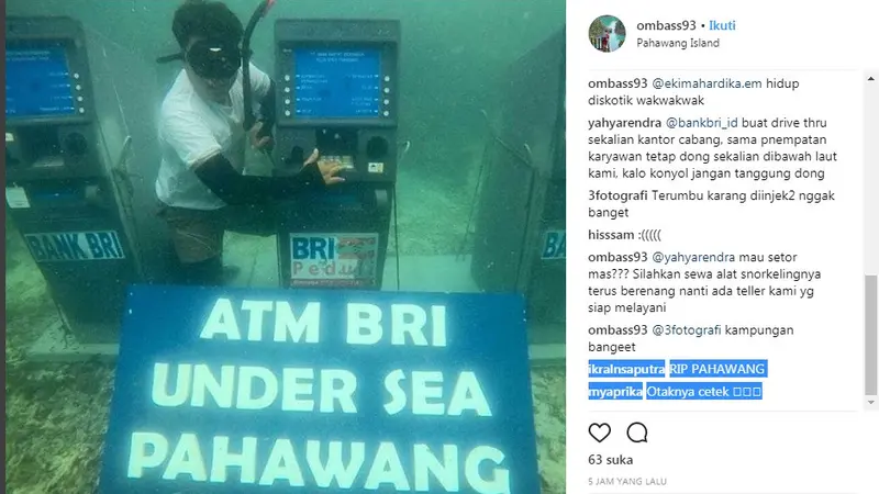 ATM di Pulau Pahawang