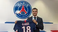 Mauro Icardi bergabung ke PSG sebagai pemain pinjaman dari Inter Milan. (Twitter PSG)