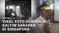 Foto Gubernur Kalimantan Timur, Rudy Mas'ud, yang tengah sarapan di Singapura dan tentunya jadi sorotan publik. Di tengah kabut asap dan kebakaran hutan dan lahan yang masih menjadi persoalan di Kalimantan Timur, keberadaan Gubernur di luar negeri me...