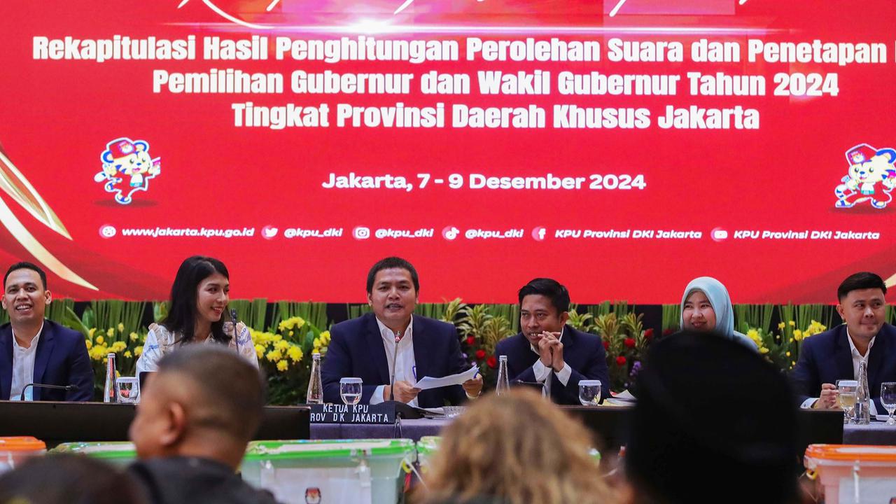 FOTO: Hasil Rekapitulasi Tingkat Provinsi, Pramono-Rano  Menang Satu Putaran Pilkad Jakarta 2024