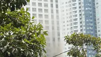 Kebakaran Apartemen Pavilion Jakarta Pusat (Jakpus). (Liputan6.com/Ady Anugrahadi)