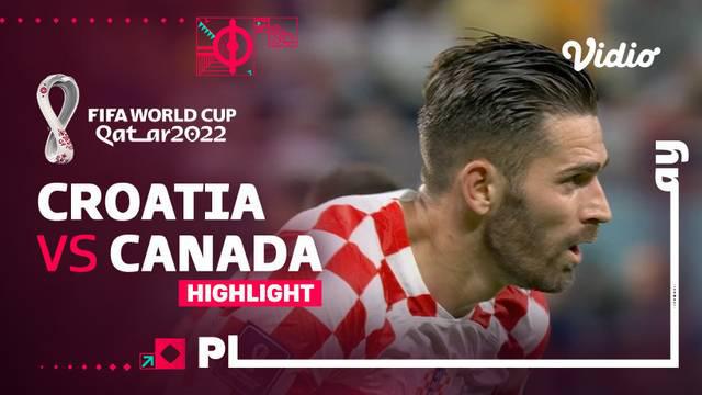Berita video highlights laga Grup F Piala Dunia 2022 antara Timnas Kroasia melawan Timnas Kanada yang berakhir dengan skor 4-1, Minggu (27/11/2022) malam hari WIB.