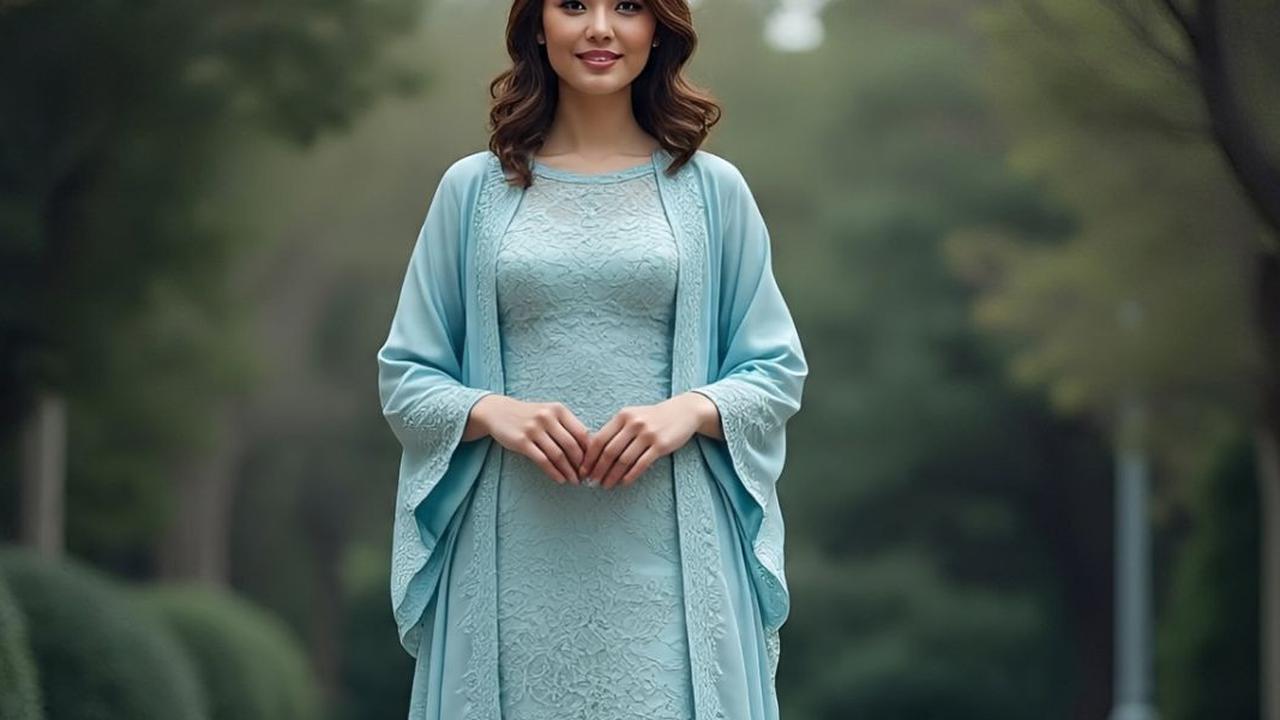 5 Inspirasi Kimono dan Cape untuk Outer Pakaian Brokat, Padu Padan Cantik Anti Gerah