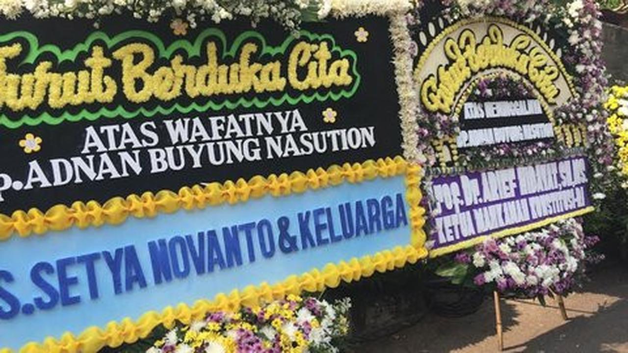 Adnan wafat, Komjen BG sampai Hendropriyono kirim karangan bunga