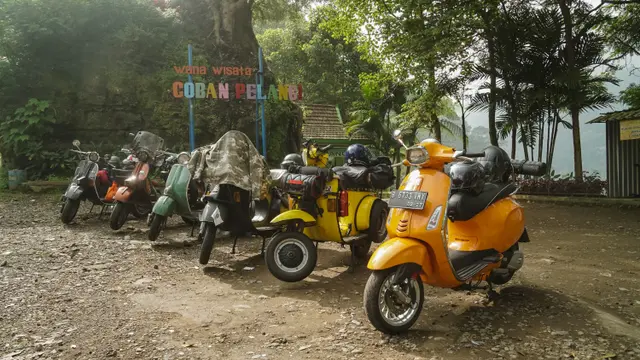 Komunitas Vespa Kampus Ini Touring dari Malang ke Bali (Ist)