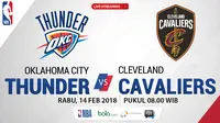 Oklahoma City Thunder Vs Cleveland Cavaliers_2 (Bola.com/Adreanus Titus)