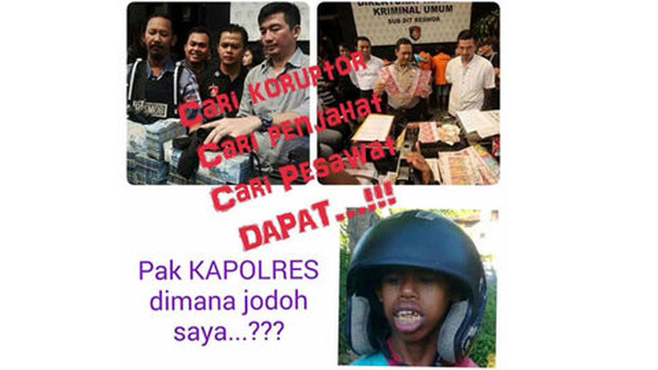 Muncul meme lucu 'di mana jodoh saya' ke Kapolres temukan Aviastar