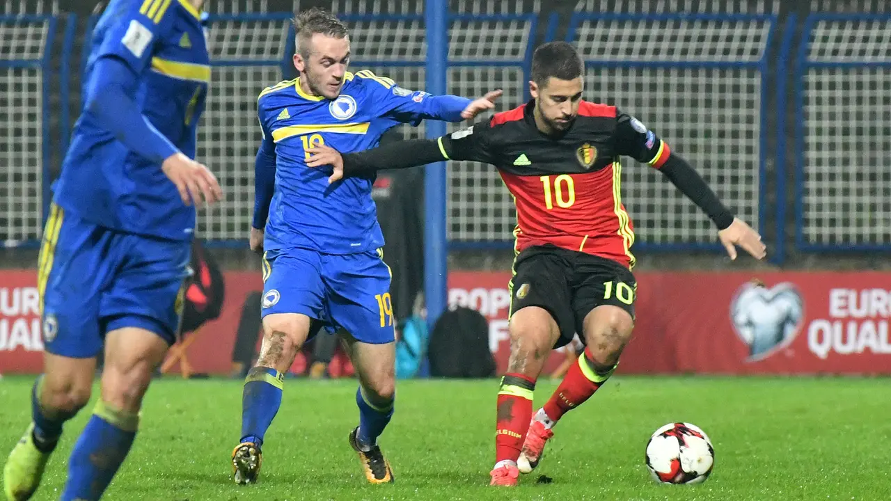 Eden Hazard Bela Timnas Belgia