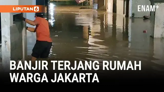 Air Naik Tengah Malam! Puluhan Rumah di Pasar Minggu Terendam Banjir