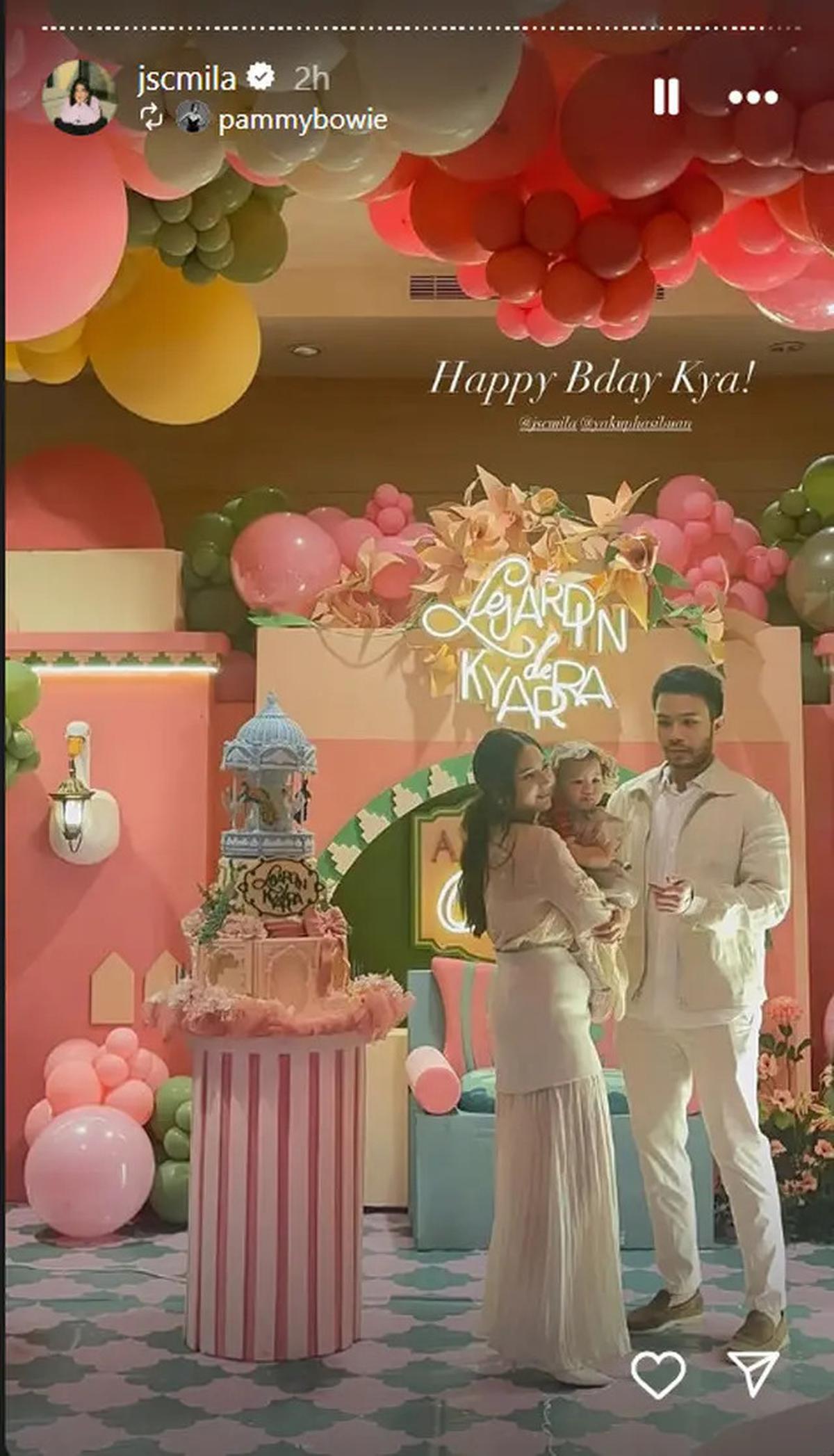 7 Potret Pesta Ultah Kyarra Anak Jessica Mila ke-1 Tahun, Penuh Bahagia Bareng Keluarga