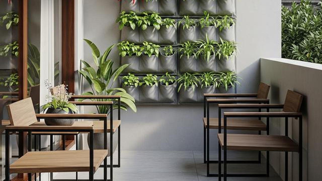 9 Desain Teras Minimalis dengan Kebun Sayur Vertikal, Maksimalkan Lahan Sempit