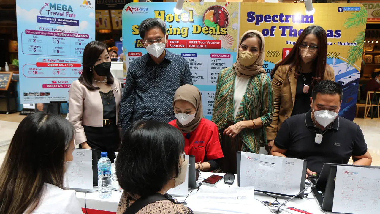 PT Bank Mega Tbk Bersama dengan Anta Vaya Kembali bekerjasama mengadakan kegiatan Mega Travel Fair