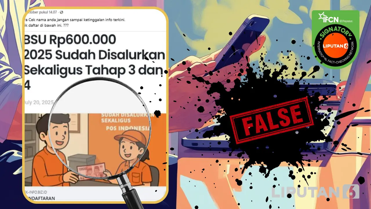 Tangkapan layar klaim link untuk cek status penerima BSU tahap 3 dan 4