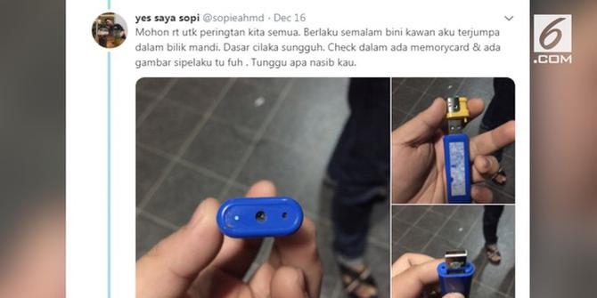 VIDEO: Waspada Korek Api dengan Kamera di Toilet