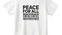 Desain T-shirt Peace For All oleh Kashiwa Sato. (Dok/UNIQLO).