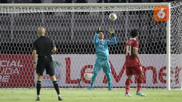 Cahya Supriadi saat Pertandingan Timnas Indonesia U-20 Melawan Timnas Timor Leste U-20
