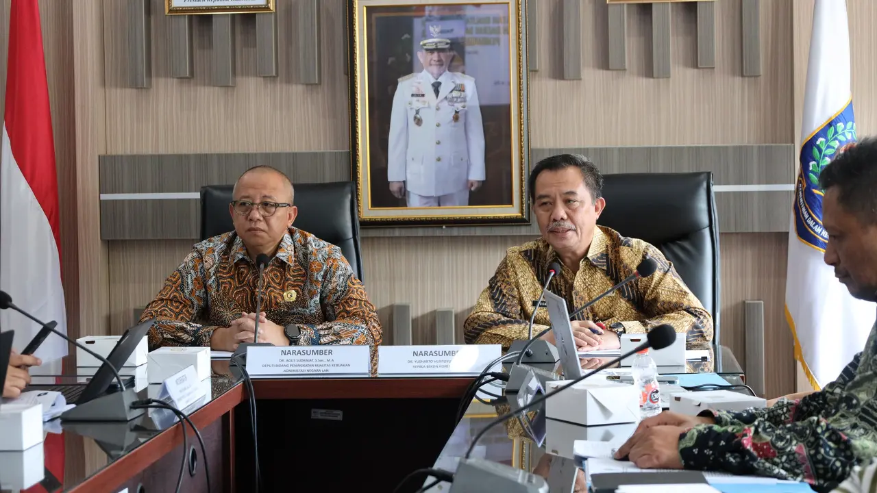Badan Strategi Kebijakan Dalam Negeri (BSKDN) Kementerian Dalam Negeri (Kemendagri) bersama Lembaga Administrasi Negara (LAN) berkolaborasi (Istimewa)
