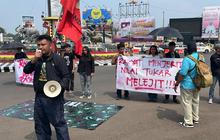 Aksi Dramatis di Tugu Adipura, Tiga Mahasiswa Jahit Mulut saat Prabowo Kunjungi Lampung