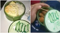 6 Potret Wadah Bekas Skincare Alih Fungsi Untuk Makanan Ini Nyeleneh