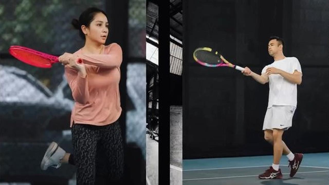 Latihan Tennis Raffi Ahmad dan Nagita Slavina, Persiapkan Turnamen Lagi-Lagi Tenis Internasional