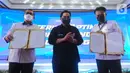 Rapat Kerja Bank BTN 2022 yang mengusung tema “Bolstering Optimism, Conquering All Challenges” membahas tentang strategi dan rencana bisnis perusahaan dalam menghadapi peluang dan tantangan yang menghadang tahun ini. (Liputan6.com/HO/BTN)