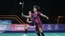 Aksi ganda putri Indonesia, Amalia Cahaya Pratiwi/Siti Fadia Silva Ramadhanti yang tampil di partai final Thailand Masters 2026 melawan wakil China, Bao Li Jing/Li Yi Jing di Stadion Nimibutr, Bangkok, Thailand, Minggu (1/2/2026) siang WIB. (Dok. PBSI)