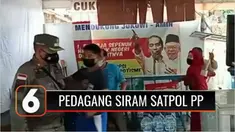Seorang pedagang warung kopi yang emosi menyiram petugas Satpol PP dengan air panas saat razia PPKM Darurat di Medan, Sumatera Utara. Aksi yang sempat viral di media sosial ini membuat pedagang kopi tersebut harus berurusan dengan pihak Kepolisian.