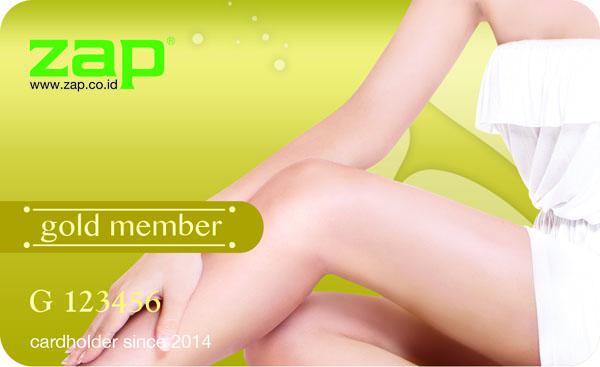 Membership ZAP Gold Card | copyright vemale.com