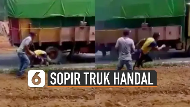 VIDEO: Aksi Handal Sopir Truk Ketika Tak Kuat Nanjak