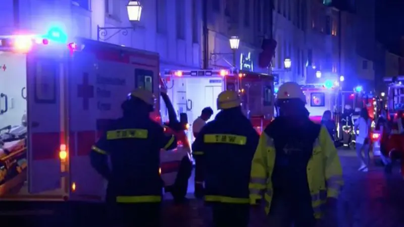 Sebuah ledakan terjadi di salah satu bar di Ansbach, Jerman, dan menewaskan satu orang yang diduga pelaku