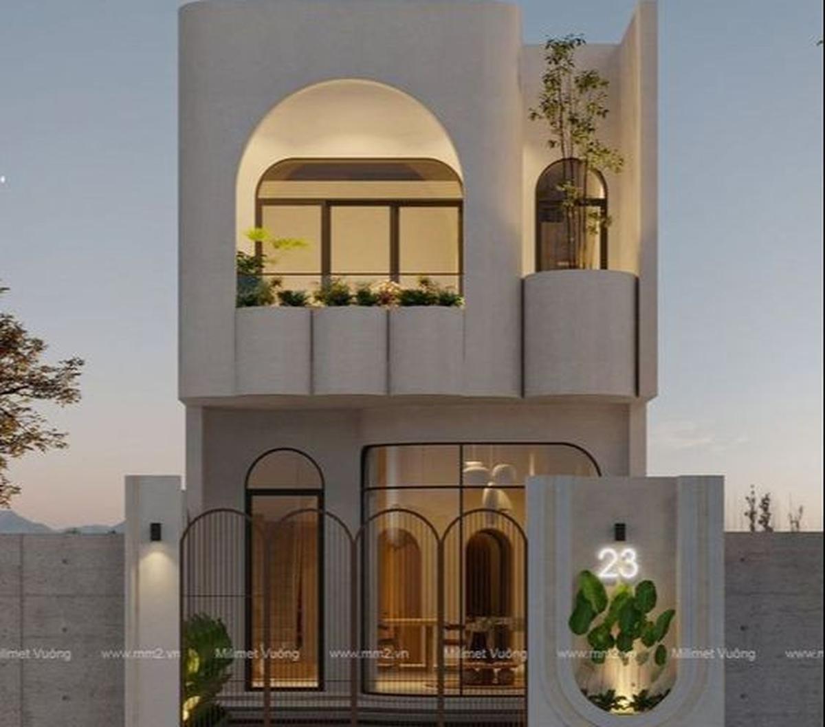 2. Rumah Unik Sederhana dengan Tampilan Studio
