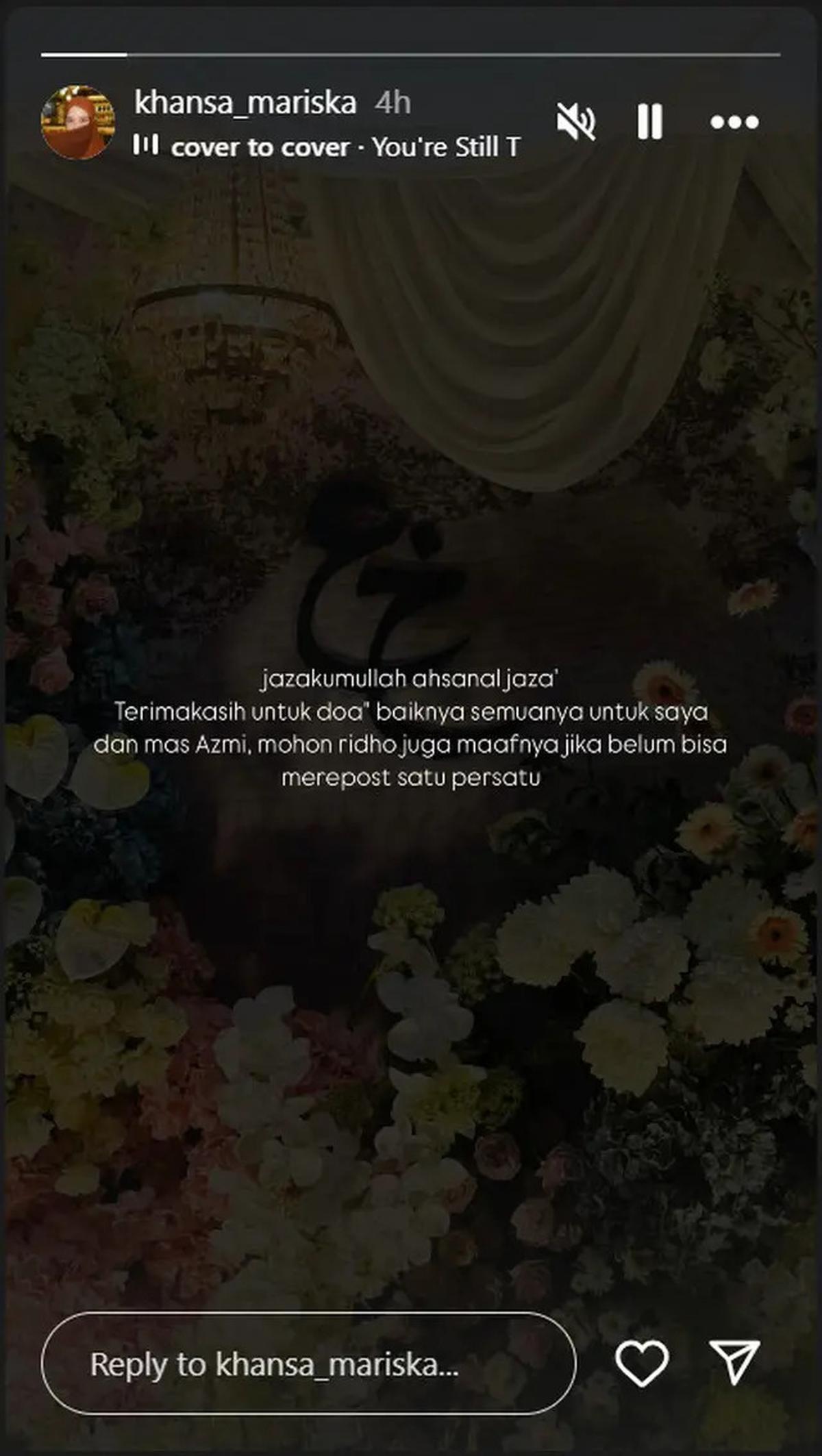 6 Potret Pernikahan Gus Azmi dan Khansa Mariska, Sederhana Penuh Khidmat
